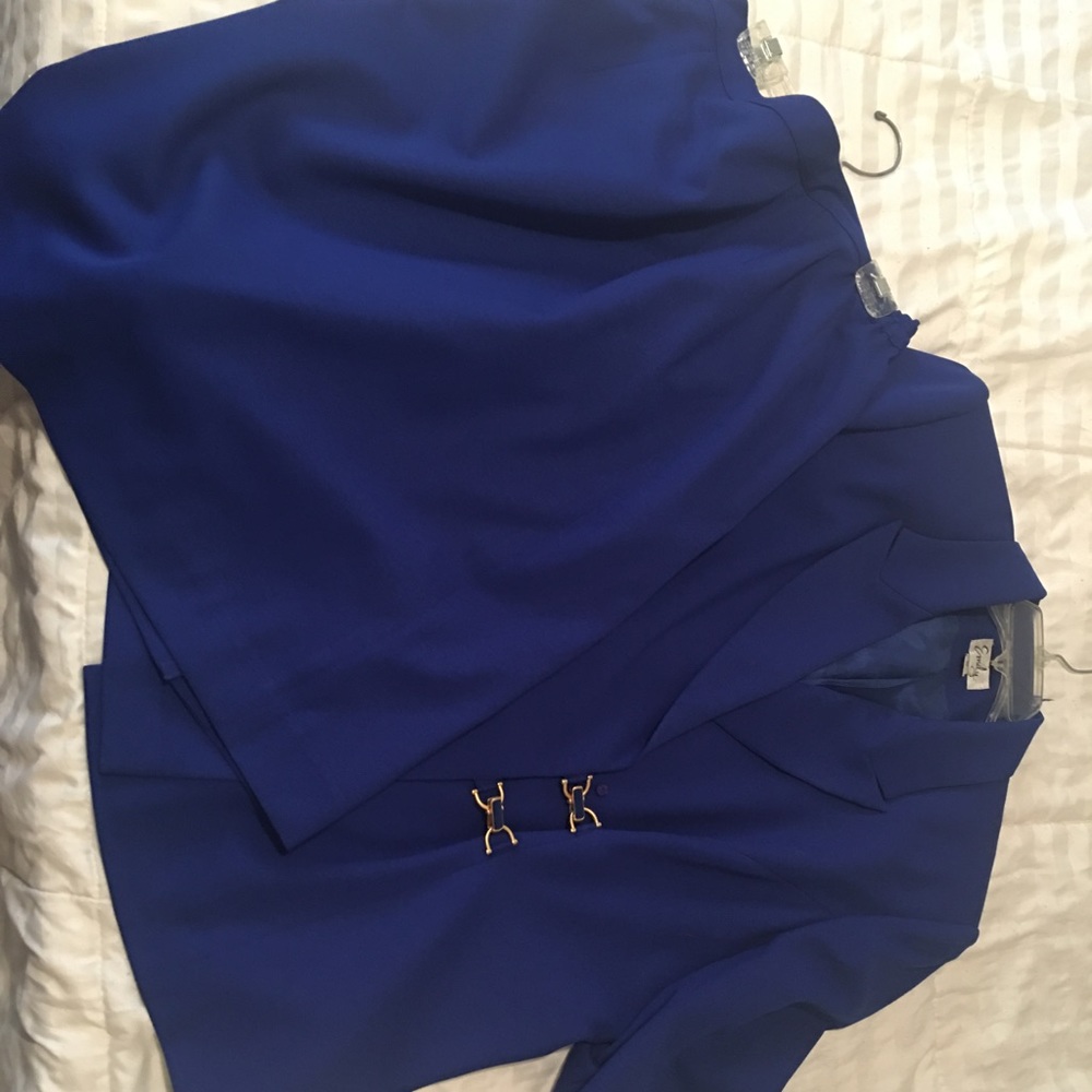 COPY - Women's skirt set Royal blue with gold accents